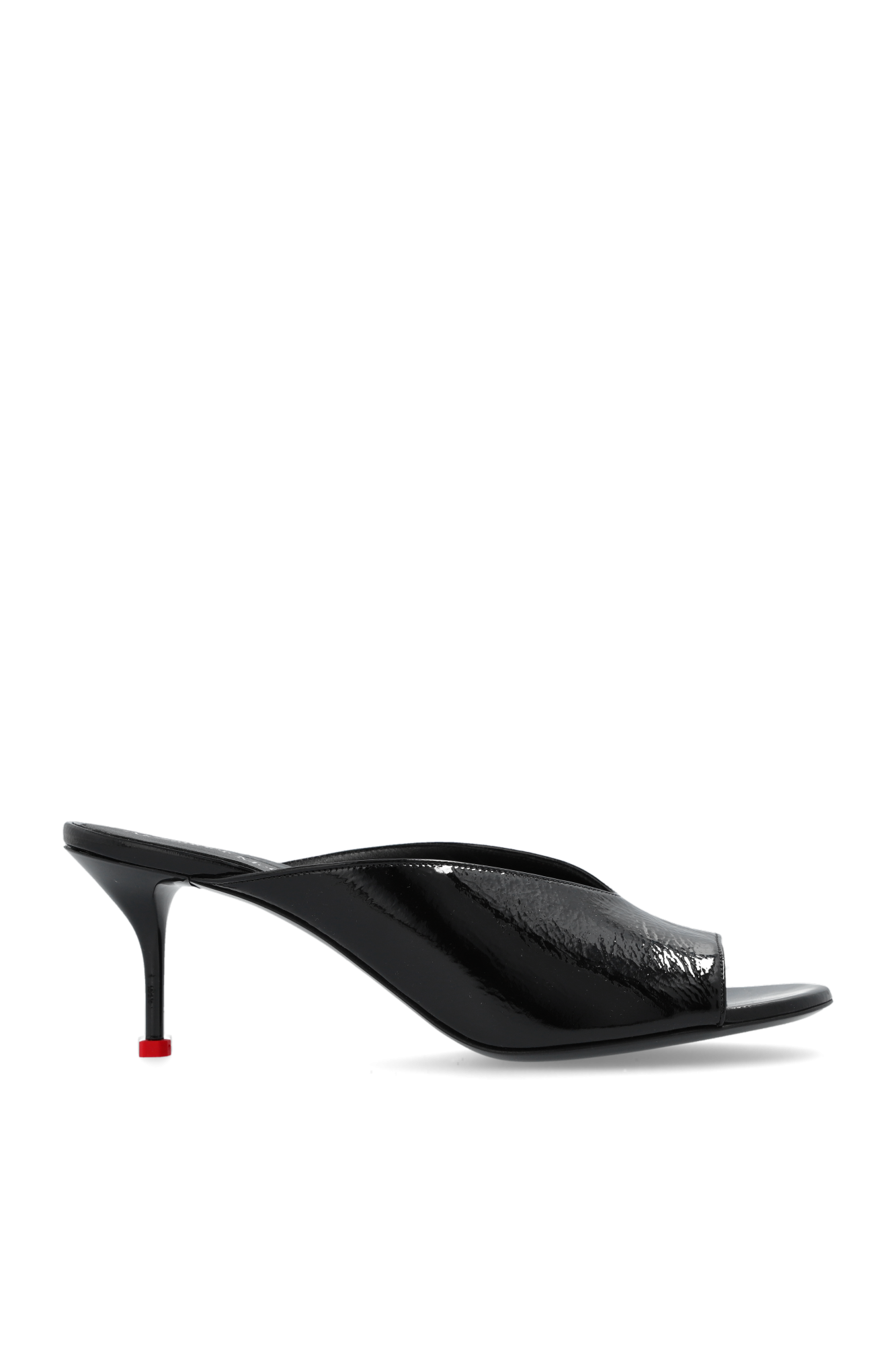 サンダル・ミュール Alexander Mcqueen Slipper In Pelle Alexander McQueen Slippers and Clogs Women Rubber Red/Bright